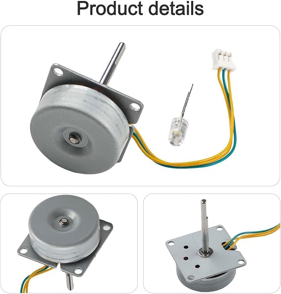 Three-Phase AC Brushless Gearmotor Generator for Educational for Wind & Hydraulic Power Projects, 3–24V Output, 0.5–12W Rated Power, M