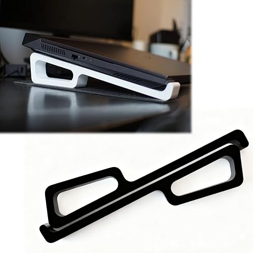 Ergonomic Laptop Stand Riser - Improves Posture, Provides Excellent Heat Dissipation, is Portable, and Suitable for Gaming and Office Laptops (Black)