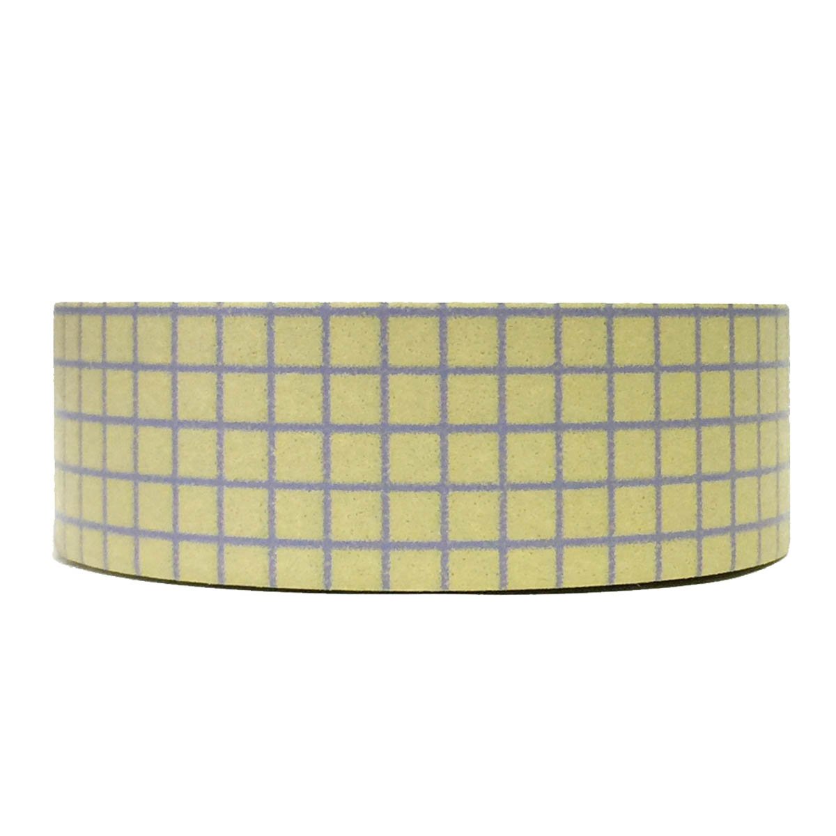 Wrapables Colorful Patterns Washi Masking Tape, Lavender Gingham