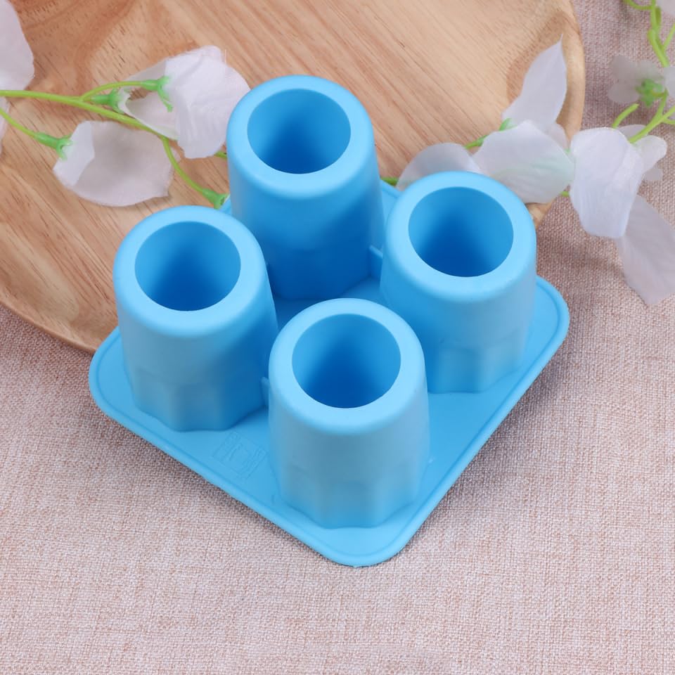 Molde de silicona para cubos de hielo 4 cavidades miniatura 6
