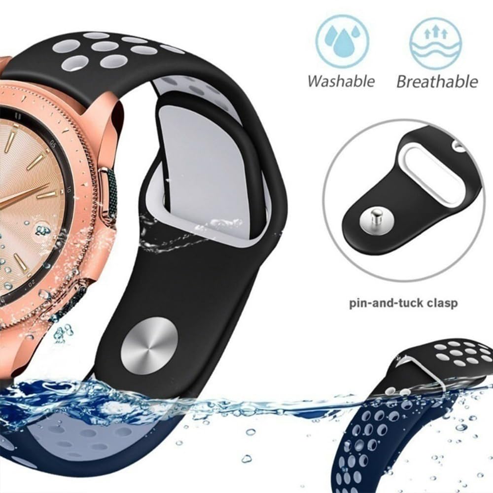 Atmungsaktives Silikon-Armband Für Ticwatch Pro 3/Coros Pace 3 – 22mm, Verstellbar – Sport-Armband In Verschiedenen Farben