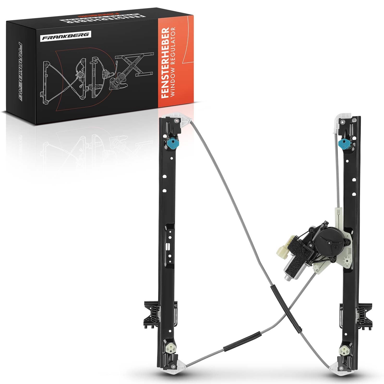 Frankberg Window Regulator with Motor 4/5 Doors Front Right Driver Side Compatible with Discovery V L462 All Enigne SUV 2016-2020 Replace# LR083210