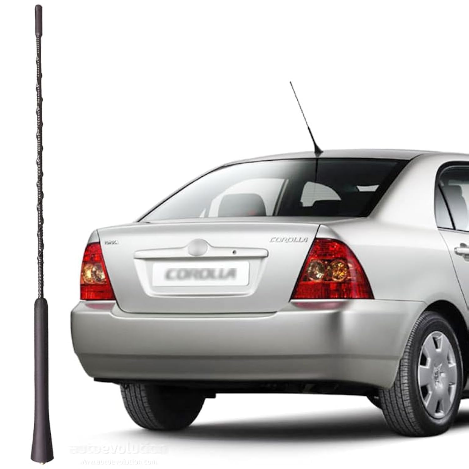 16 Inch Antenna for Toyota Corolla (2003-2008), Toyota Corolla Antenna, Flexible Rubber Antenna Replacement Mast for Toyota Corolla 2003 2004 2005