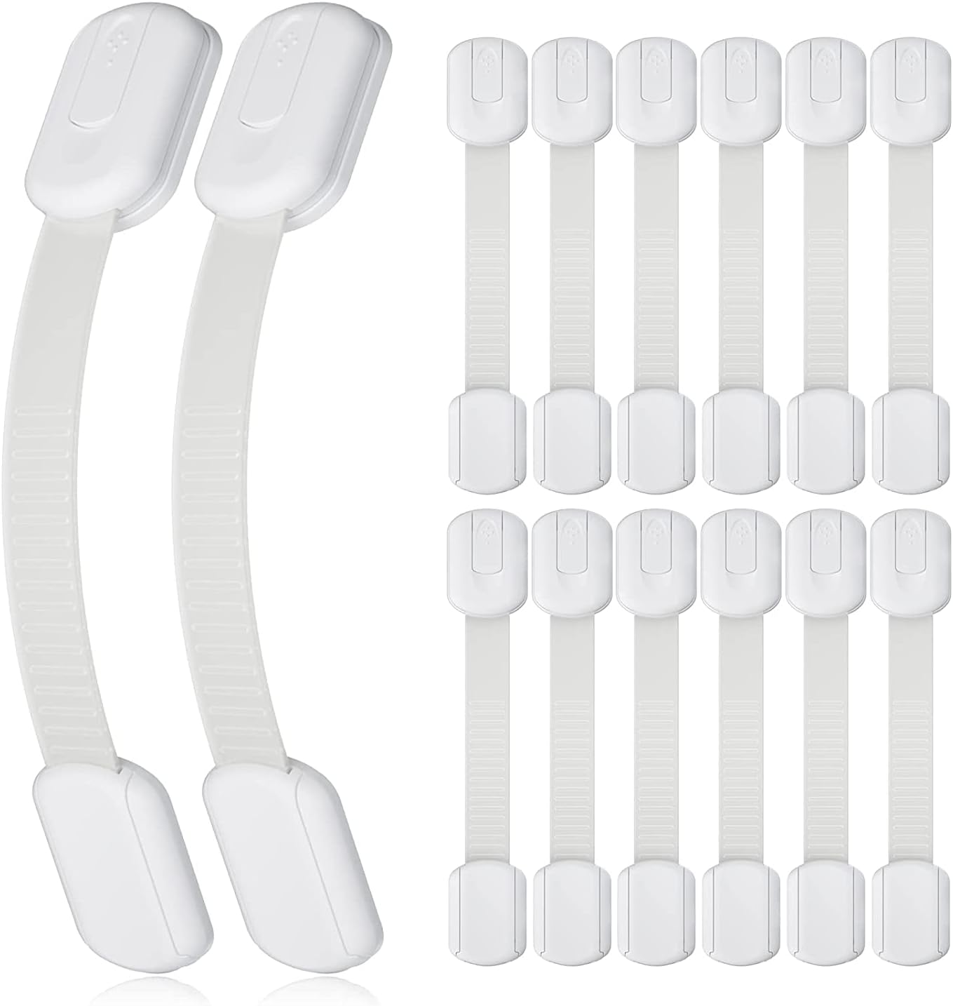 Set of 10 Adjustable Child Safety Cupboard Locks Cupboard