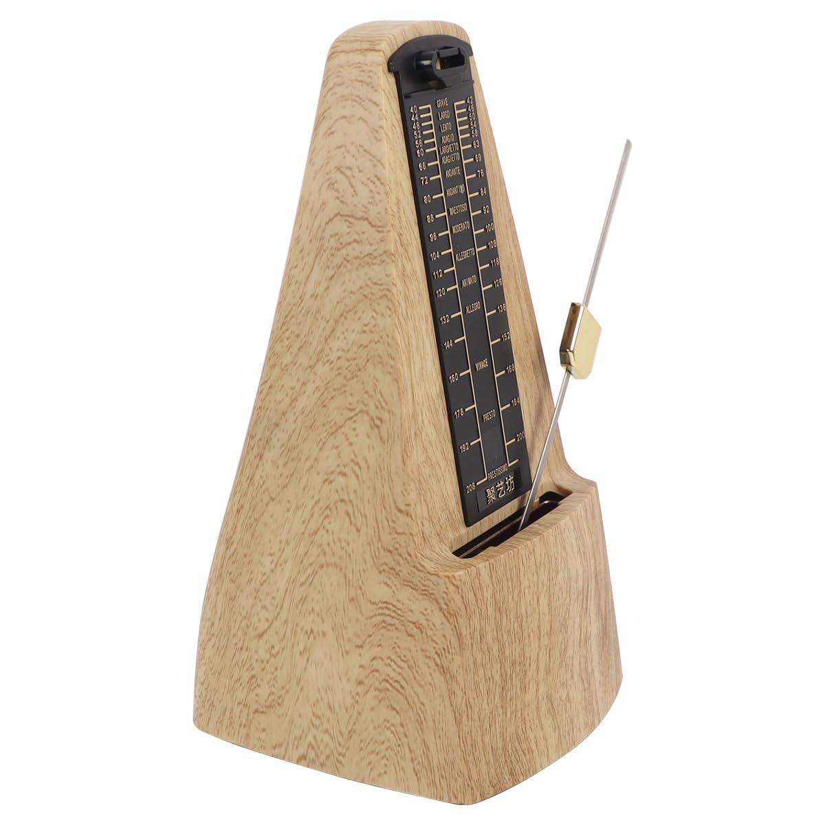 Ubric Metronomo Meccanico Migliorato con meccanismo Metallico: Design Classico, Suono Forte, Non Sono necessarie batterie per Strumenti universali
