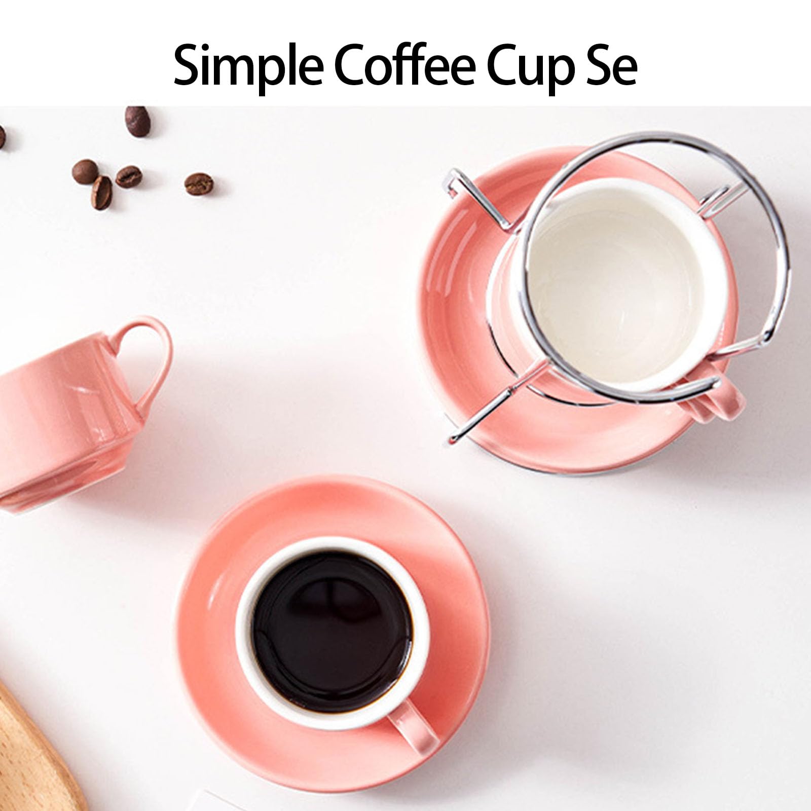 Set Tazze e Piatti in Ceramica Verde Adatti 8OZ Sostanza Non mortale Sedicicento Bevande Calde e Fredde Set Bevande Ideali per l'uso Quotidiano in Ufficio