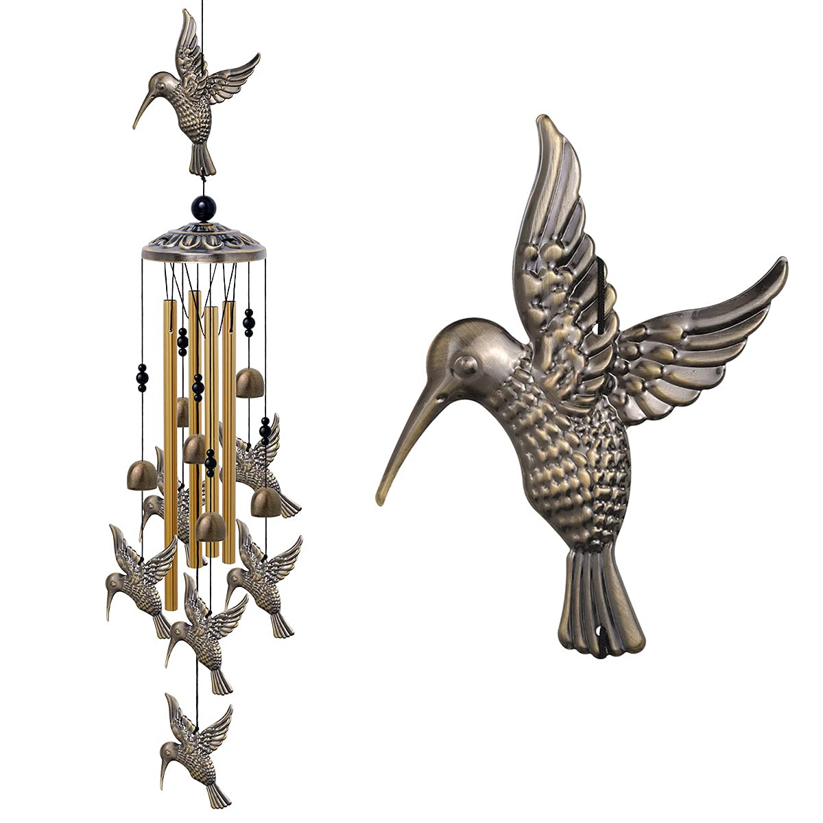 Amazon.com : Large Hummingbird Wind Chimes Outdoor Indoor Decor