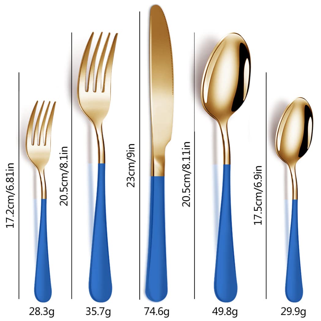 XIAOYU 30-teiliges Besteck-Set für 6 Personen, Edelstahl-Besteck-Set mit mattem Griff, Messer-Gabel-Löffel-Set, für Zuhause, Restaurant, Wohnung, Schwarz