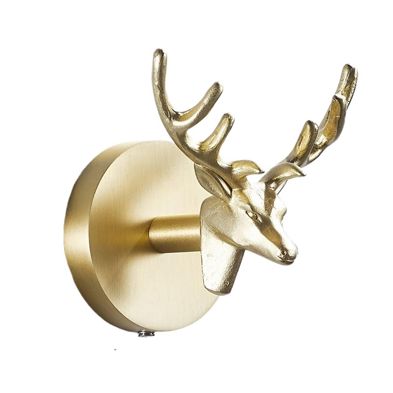 Yxinaer One Color Brass Plated Single Robe Hook Brass Brushed Clothes Hook