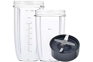 NutriBullet Cups - Replace Lost or Damaged Blender Cups for NutriBullet 600W/900W Blenders