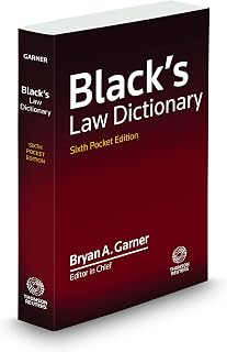 Black's Law Dictionary Pocket Edition 6th by Bryan A. Garner - 21,000+ Essential Legal Definitions