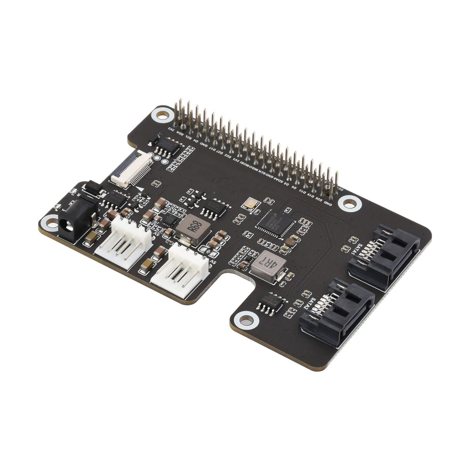 Carte d'extension SATA pour 5 interfaces PCIe et double adaptateur - 8