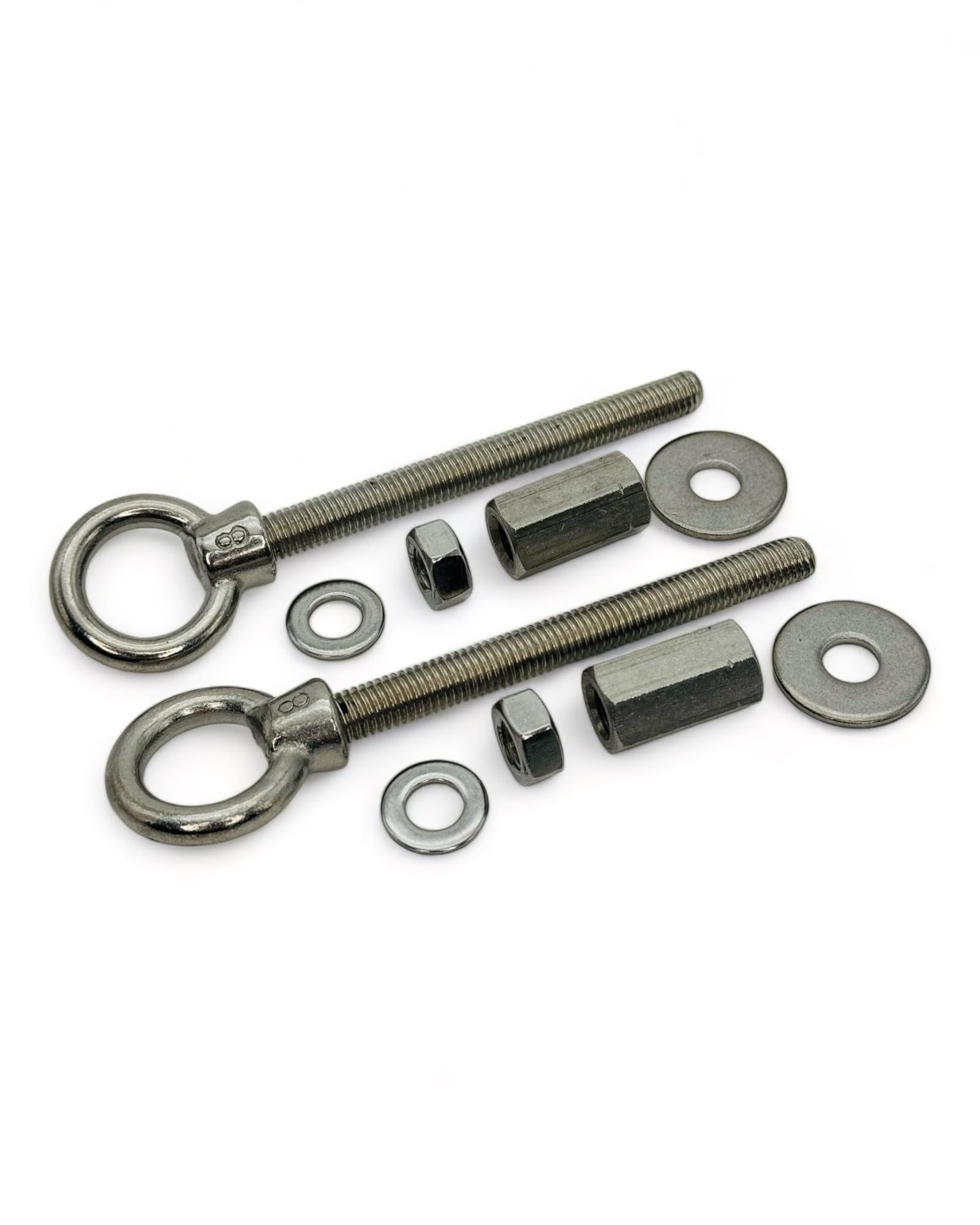 STYYL Ringschrauben für die Hecktürscharniere passend an Ducato, Jumper, Boxer Edelstahl oder Black Edition (Edelstahl)