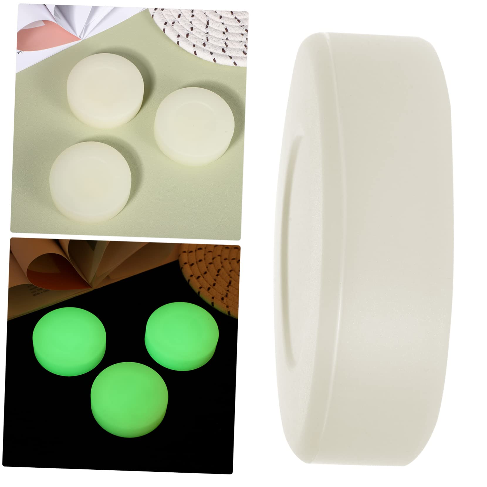 Gogogmee Roller Hockey Game Luminous Ice Hockey Soft Foam Plates for Indoor Play