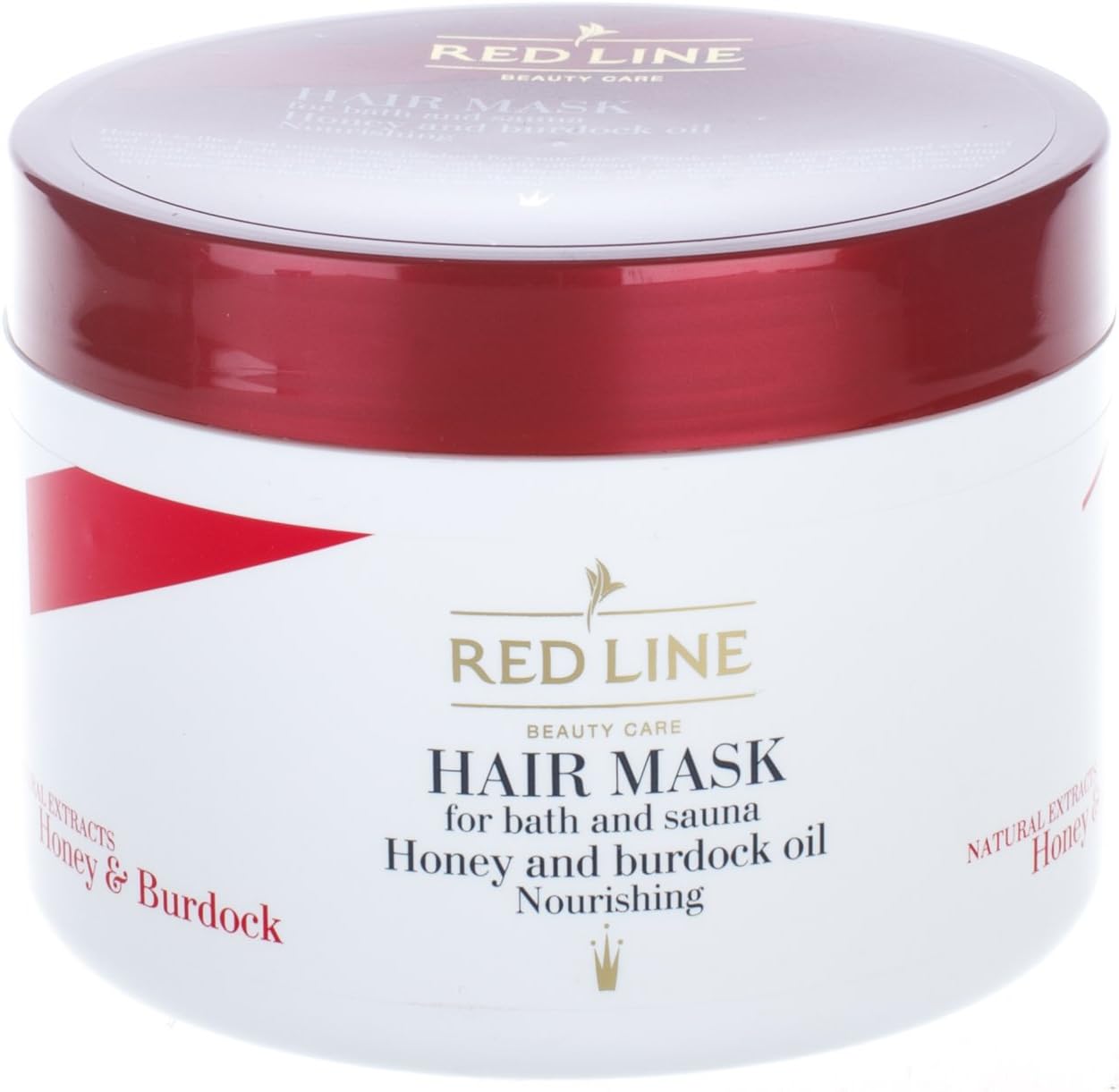 Red Line, Nutritious Hair Mask for Bath and Sauna Honey and Burdock Oil, 500 ml/16.9 Oz