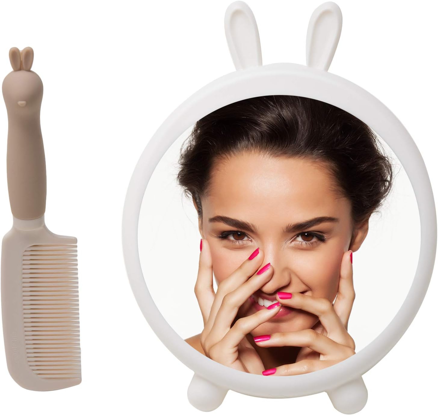 YEAKE Desk Makeup Mirror with 90°Adjustable Stand, Small