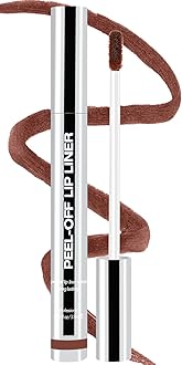 Peel Off Lip Liner Stain, Long Lasting Matte Lip Tattoo Makeup, Smudge-Proof, Highly Pigmented Color, Transfer-Proof, Waterproof, Suitable for All Skin Types, Dark Cocoa