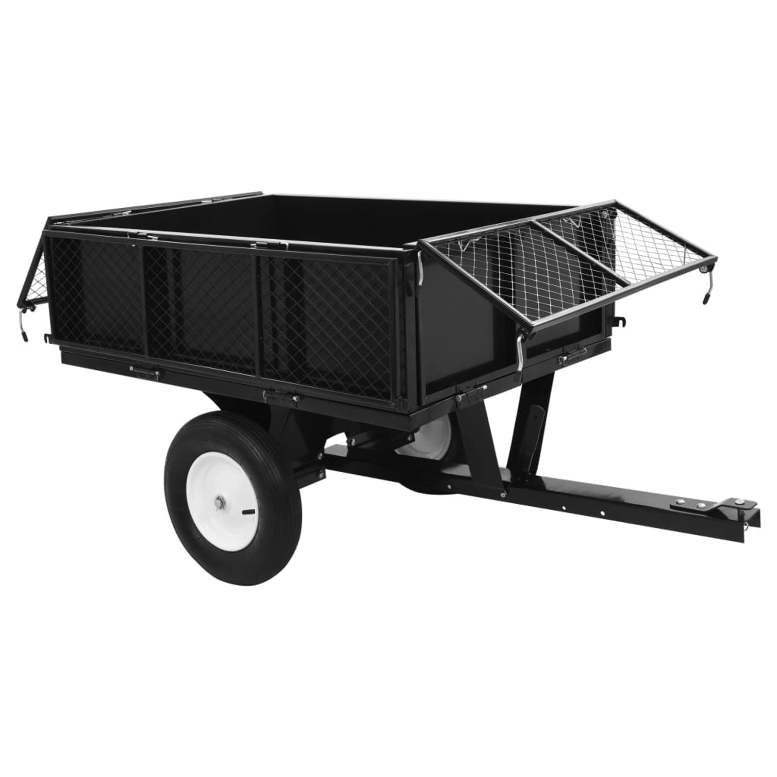 Rimorchio Ribaltabile per Tosaerba capacità 300 kg,Prato e Giardino,Giardinaggio,Accessori per Il giardinaggio-145813