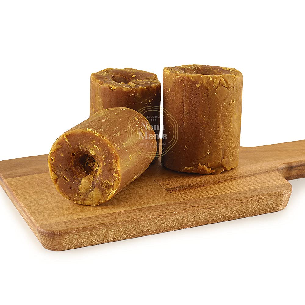 NONA MANIS® Malaysia Original Gula Malacca (Gula Melaka) Nisan Nise Kerek Sucre de palme pur de qualité supérieure Jus de sucre de sève de noix de coco (500 grammes)