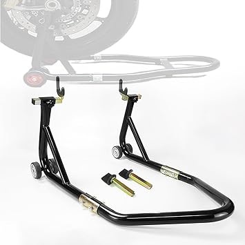 Motorbike Stand for Suzuki Hayabusa GSX1300R Gen 3, Motorcycle Front Rear Wheel Stand Maximum Load Capacity 800KG Motorcycle Paddock Stand Motorcycle Wheel Lift Stands,A Rear Wheel