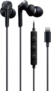铁三角(Audio-technica) ATH-CKS330Li BK 耳机 有线 1.2m Lightning 带麦克风 iphone 重低音 黑色