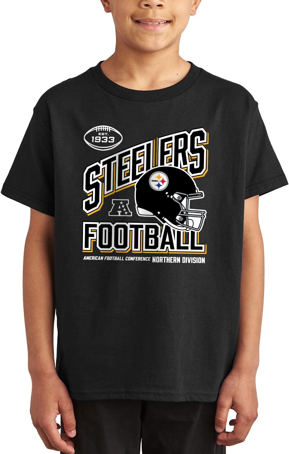 NFL - Angle Helmet - Unisex Youth Short Sleeve Fan Tee