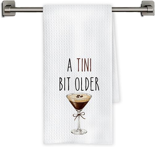 Chicimln Espresso Martini Cocktail Kitchen Towels, Gifts for Martini Cocktail Lo