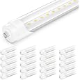 SHINESTAR 2-Pack 8ft LED Bulbs, 44w 6500K Daylight, Ballast Bypass, Dual-end,