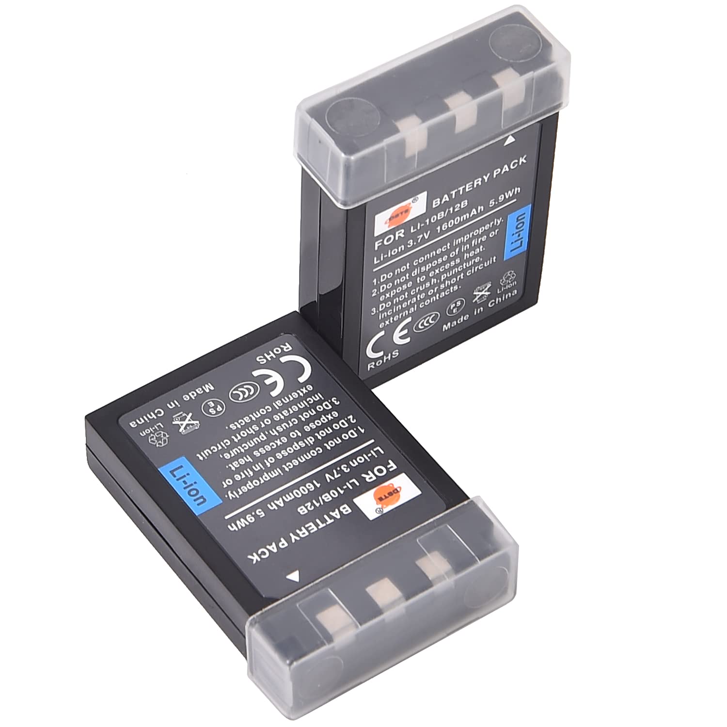 DSTE® LI-10B Rechargeable Li-ion Battery for Olympus C-50 C-60 C-70 C-470 C-760 C-765 C-770 C-5000 C-7000 D-590 X-1 X-2 X-3 X-500 FE-200 IR-500 Stylus 300 400 410 500 600 800 810 1000