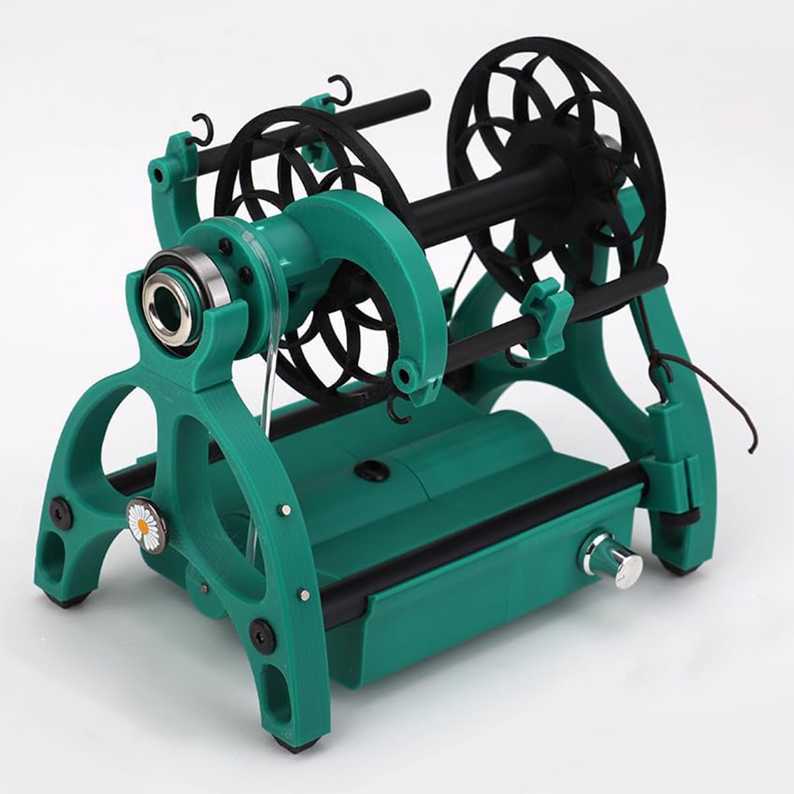 Photo 1 of ***HEAVILY USED/ NONFUNCTIONAL***
ZEEKYFOR Professional Yarn Spinning Wheel Kit, Adjustable Speed Home Electric Yarn Winding Machine, Forward/Reverse Switching, 12V 800rpm Green
