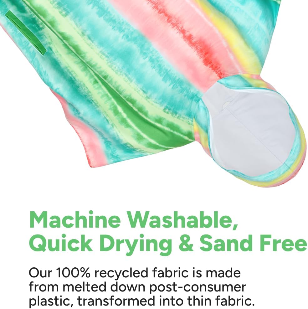 Dock & Bay Adult Poncho - Hooded Towel with Deep Pockets, Changing Robe - Quick Dry - Compact, Lightweight - Includes Bag