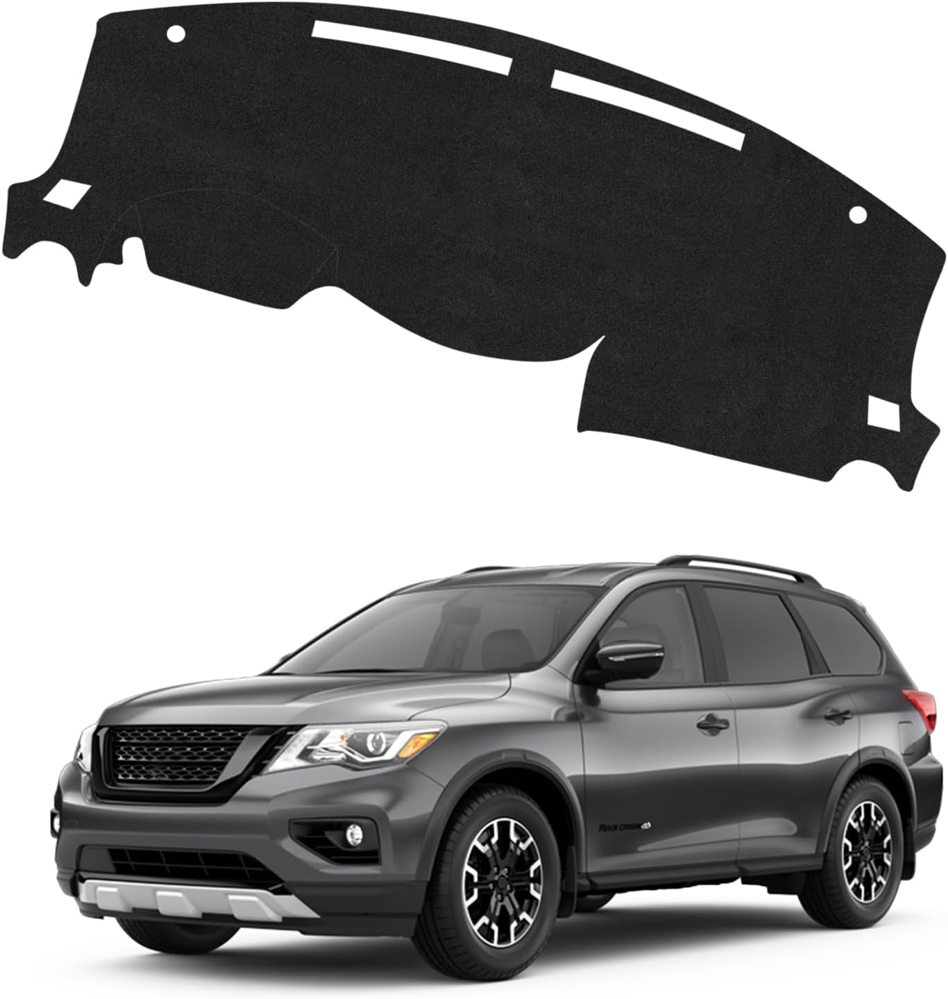 Cartist Dash Cover Compatible with Nissan Pathfinder 2013-2020 Dashboard Cover Mat Non-Slip Carpet Sunshield Glare UV Rays Protector