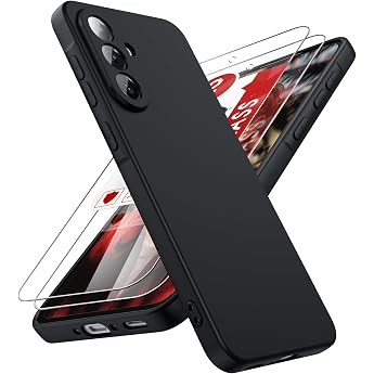 LeYi Mobile Phone Case for Samsung Galaxy A56 5G Case with 2 x Tempered