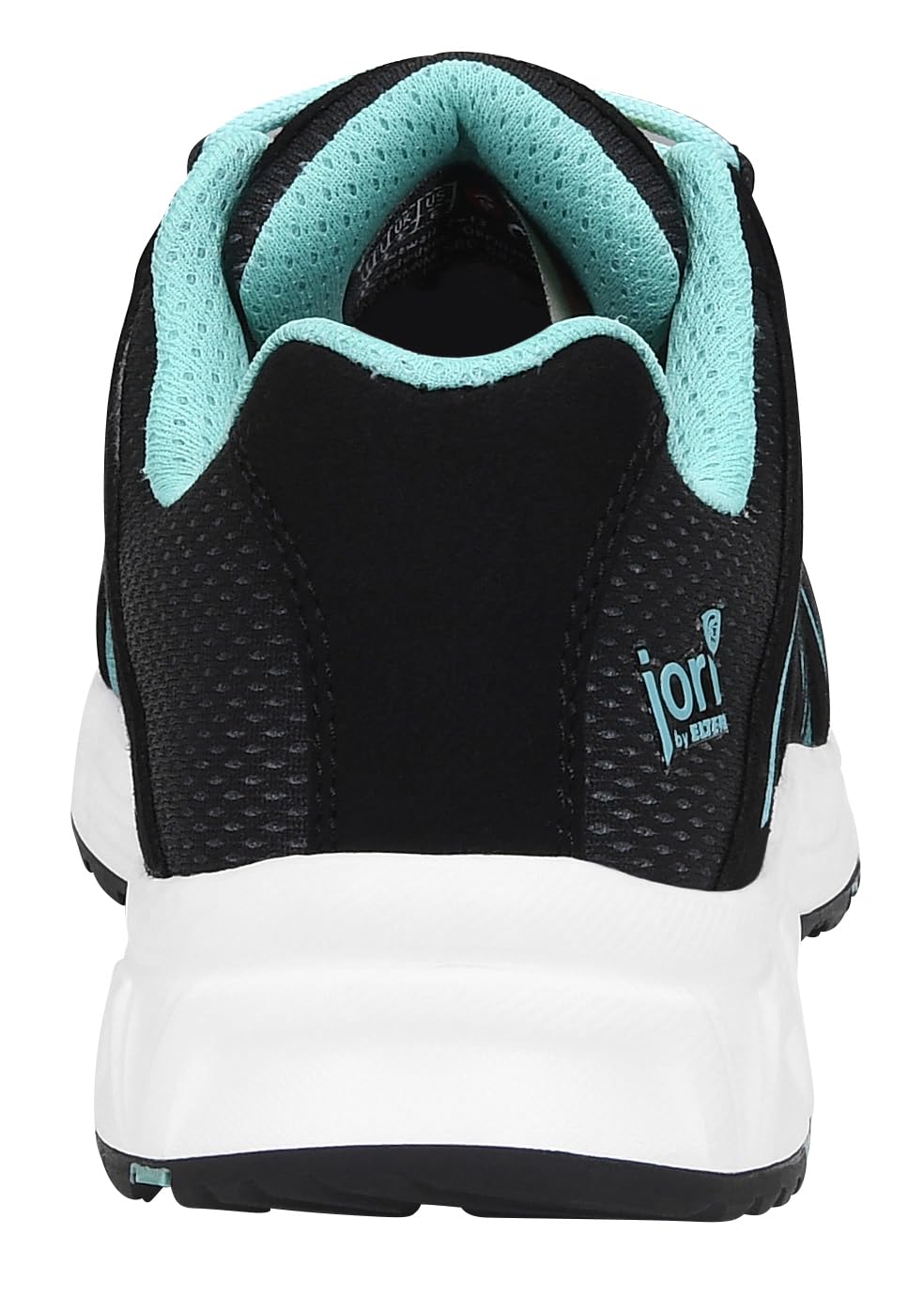 Jori Jo_Speedy Black-Aqua Low ESD S1P, scarpe antinfortunistiche da donna, in tessuto, con tappo in plastica (più leggero della punta in acciaio), leggere, sportive, nero/turchese