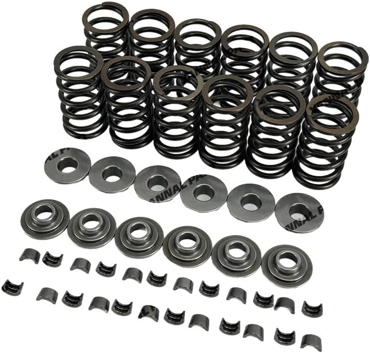 12 PC Valve Spring Valve Spring Retainer Valve Cotter Suitable for Caterpillar Engine Part C7.1 1106