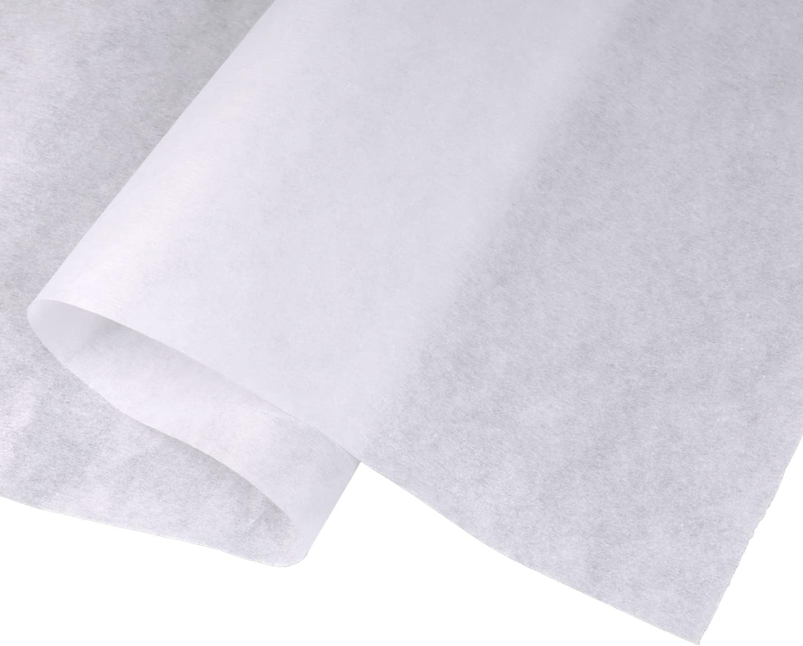 – Fusible Interfacing Fabric - Medium Weight 100cm Wide White Non Woven Single Sided Iron On Interfacing Iron on Fabric for Sewing, Quilting, Topstitching, Crafting, Collars and Dress Making (3m)
