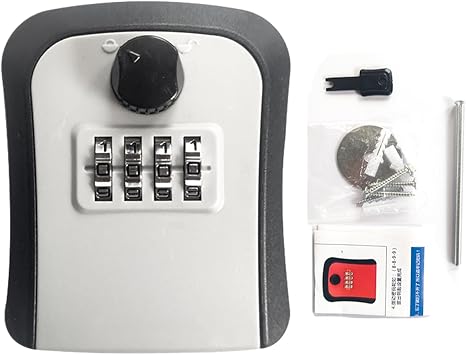 Security Key Lock Boxes Outdoor Wall-Mounted Wall-Mountable Digit Digital