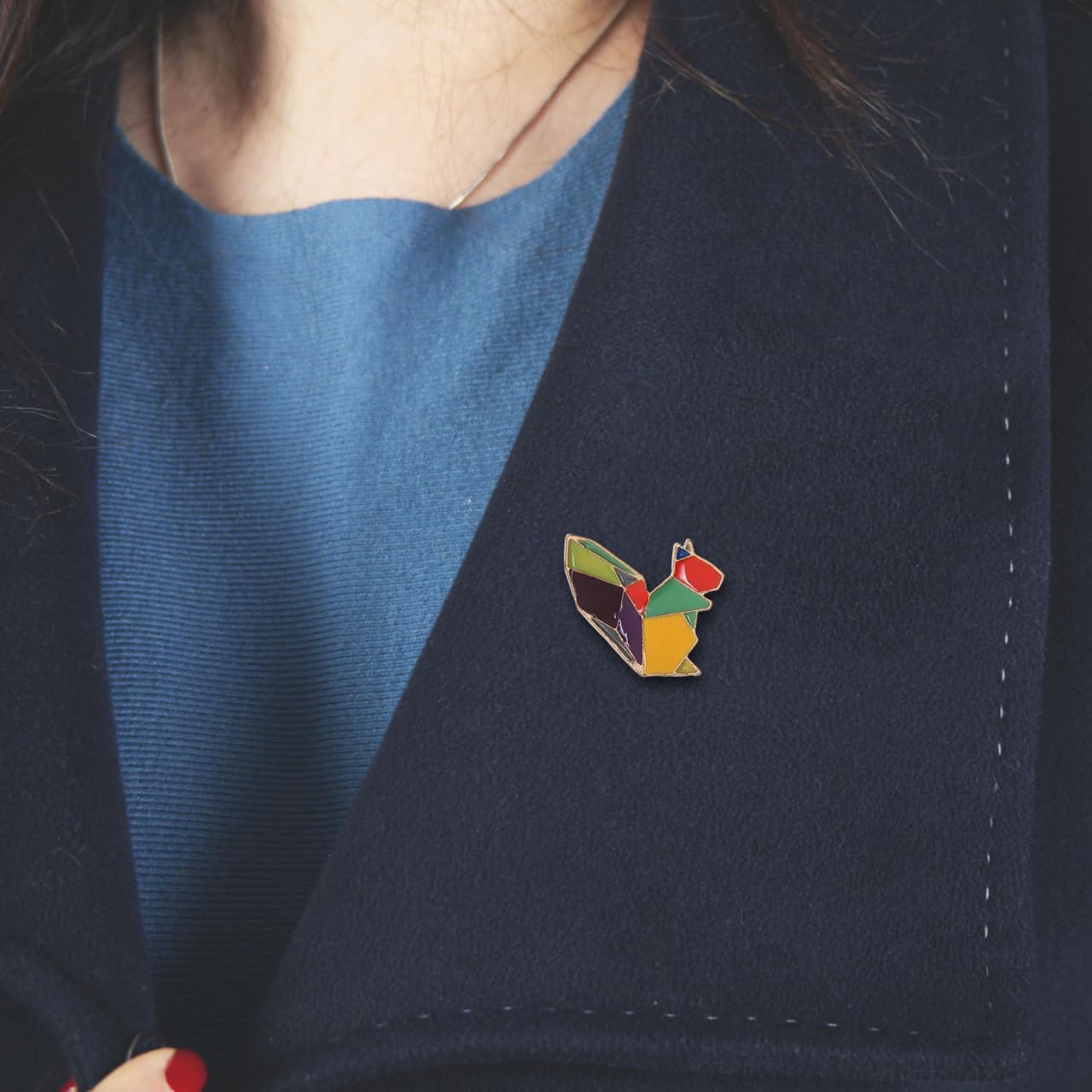 Amosfun 3Pcs Enamel Squirrel Brooch Pins Cute Cartoon Animal Lapel Pins for Backpacks Clothing Jackets Hats Diy Accessories