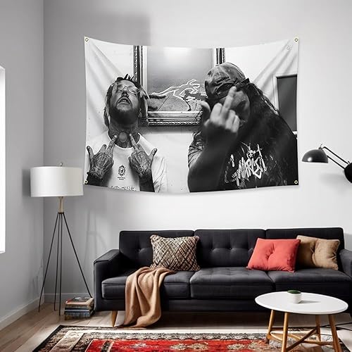 Miniatura 2 de Konern Tapiz de pared de 40 x 60 pulgadas para niños y cantantes suicidas, adecuado para decoración de interiores y exteriores, para dormitorio