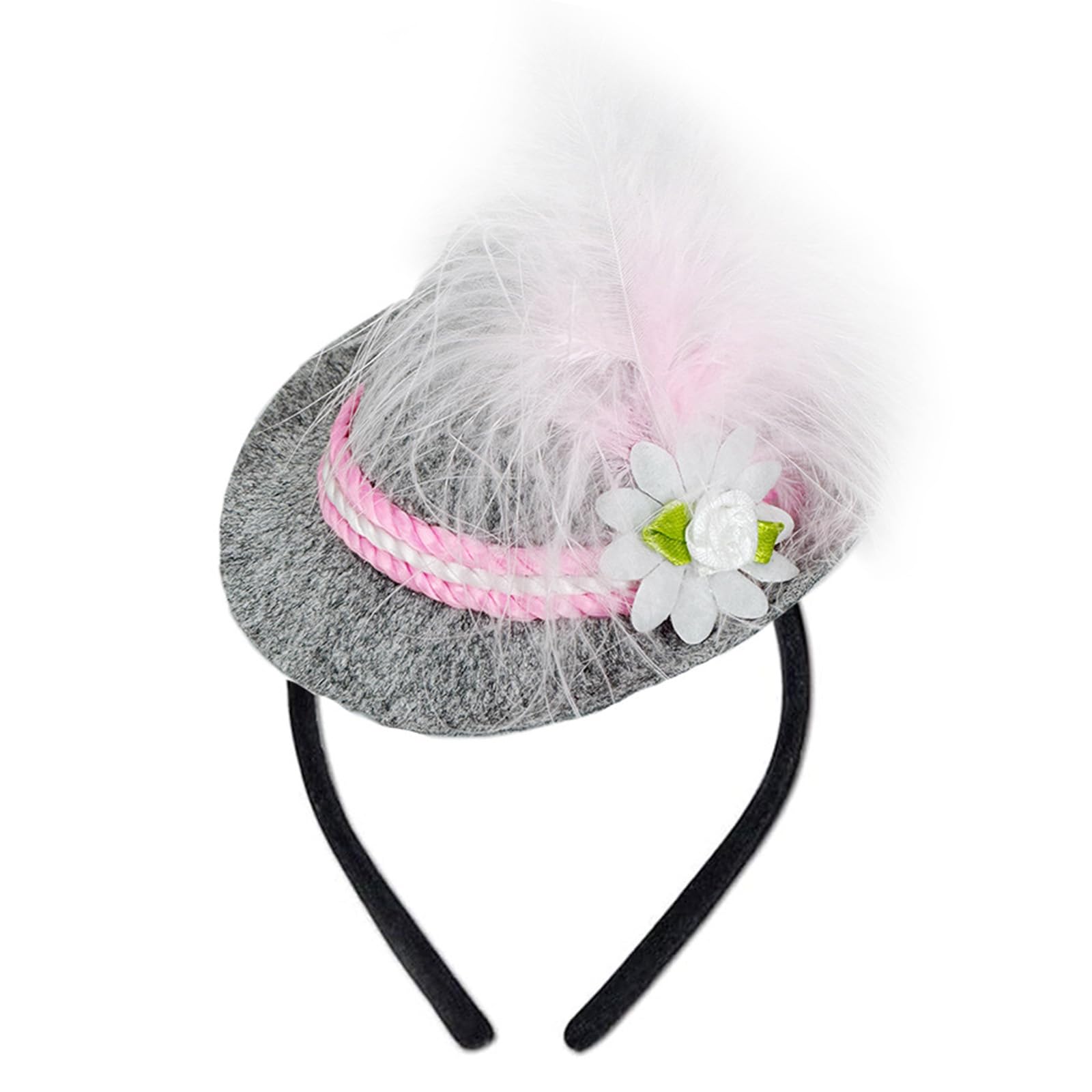 AYNKH Balinco Mini Seppelhat,Tyrolean Hat Headband, Dressing Hat Men,Oktoberfest Women Outfit,for Kids and Adults,Party & Costume Accessory