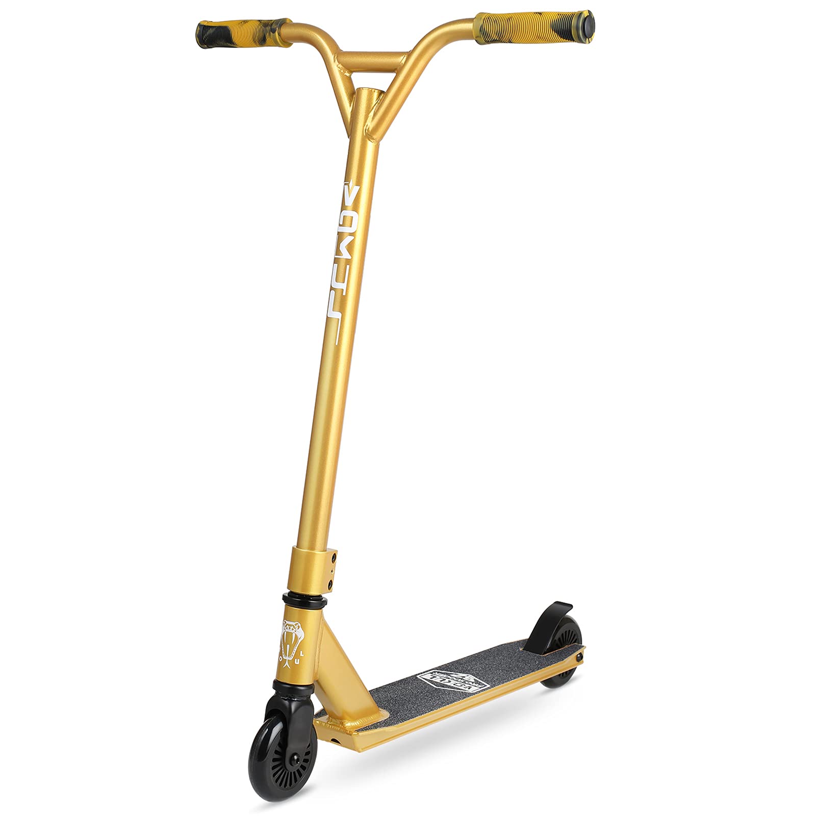 VOKUL TRII S2 Stunt Scooter - Freestyle Pro Spec 360 Degree - Tricks Scooter for Age 6+ Beginners Kids Boys Girls Teens, 19.5" W*23.8" H Handlebar, Reinforced Lightweight AL6061 20" L*3.9" W Deck