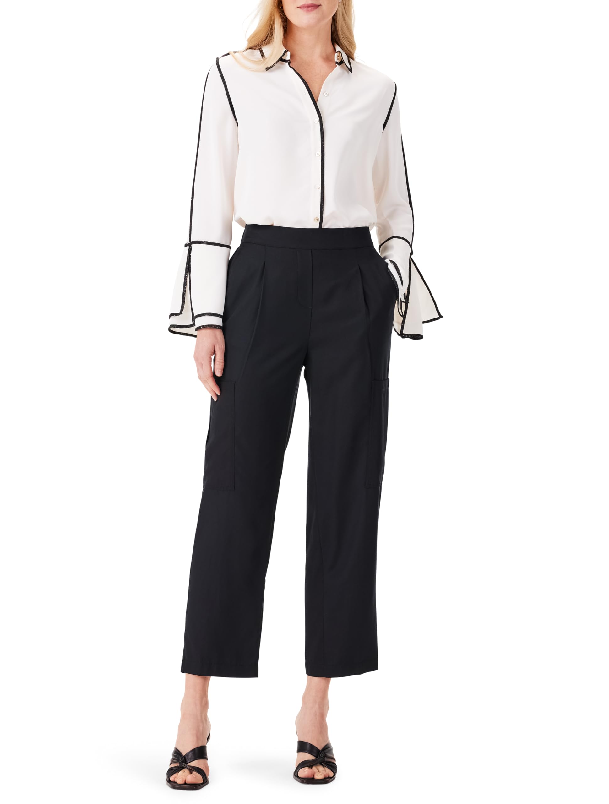 NIC ZOE Womens 28 Refined Cargo Relaxed Pant