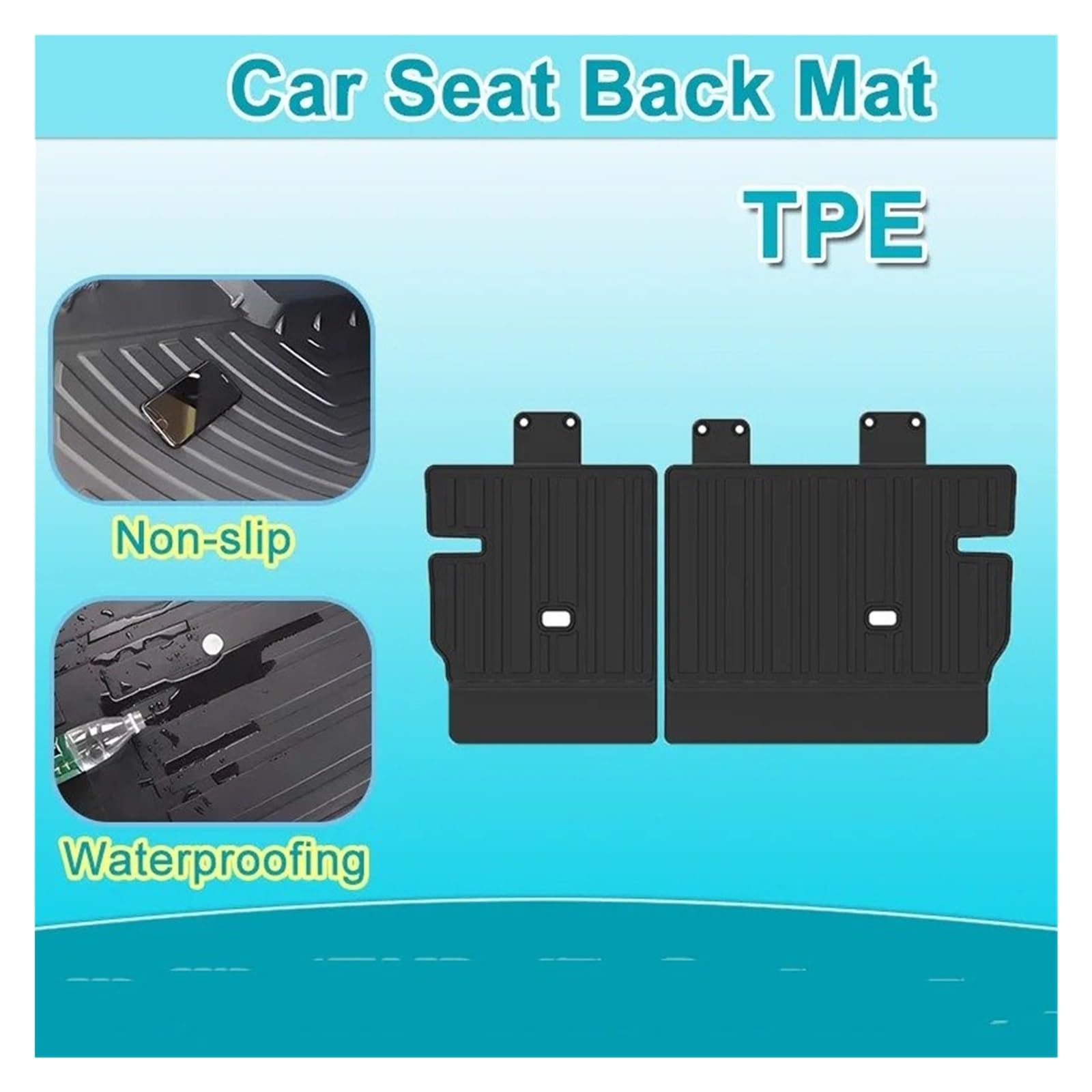Kofferraumwanne Für ZEEKR 7X 2024 2025 LHD Auto Boden Matte TPE Sitz Zurück Stamm Matte Stamm Teppiche Teppiche Schutzfrachtmatte(Carbon Fiber)