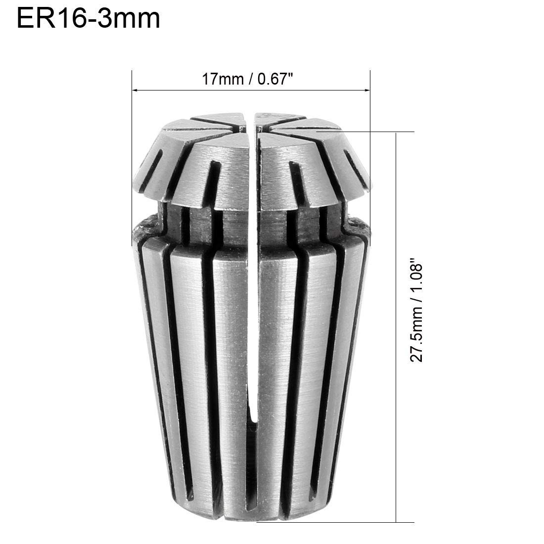 ER16 Federzange 1–9,5 Mm – Aus Karbonstahl, Für CNC, Fräsen, Gravieren, Mit 16° Konus