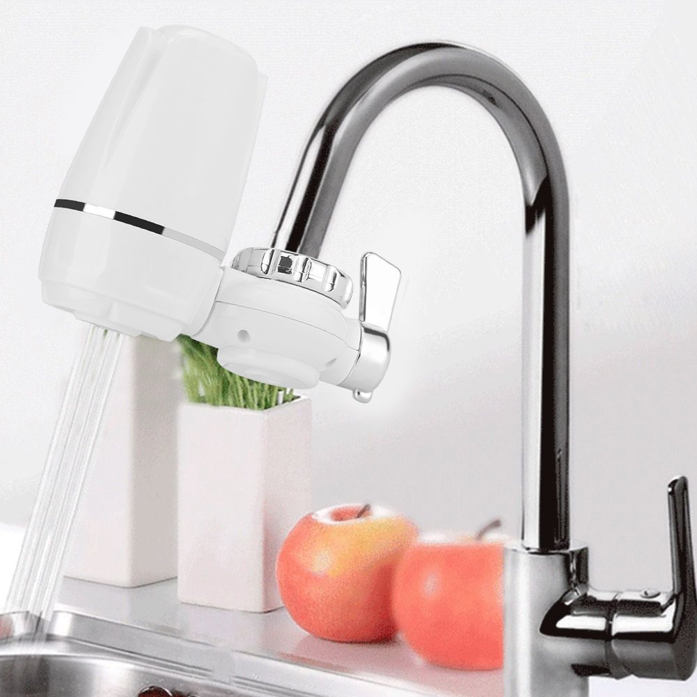 Filtro de agua - Grifo - Filtro de agua - Grifo de cocina - Filtro de agua con núcleo de cerámica lavable - 8 piezas en total para el hogar y la cocina