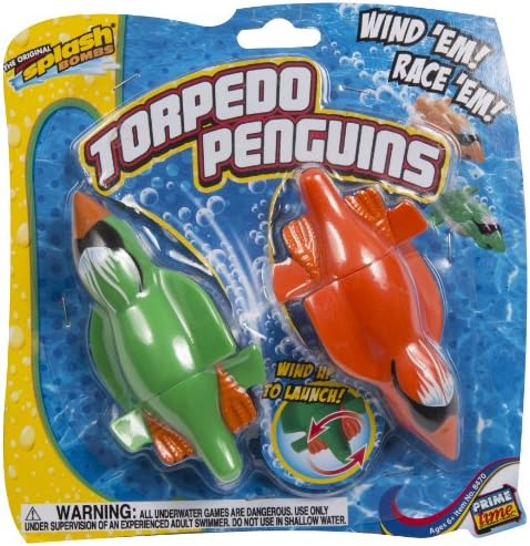 Diving Master Torpedo Penguins Wind-Up Kids Pool Toy from Prime Time Toys