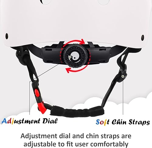 Miniatura 34 de Casco de bicicleta para niños, ajustable y para múltiples deportes, 3 tamaños que van desde niños pequeños hasta jóvenes Azul,Negro,Gris,Azul