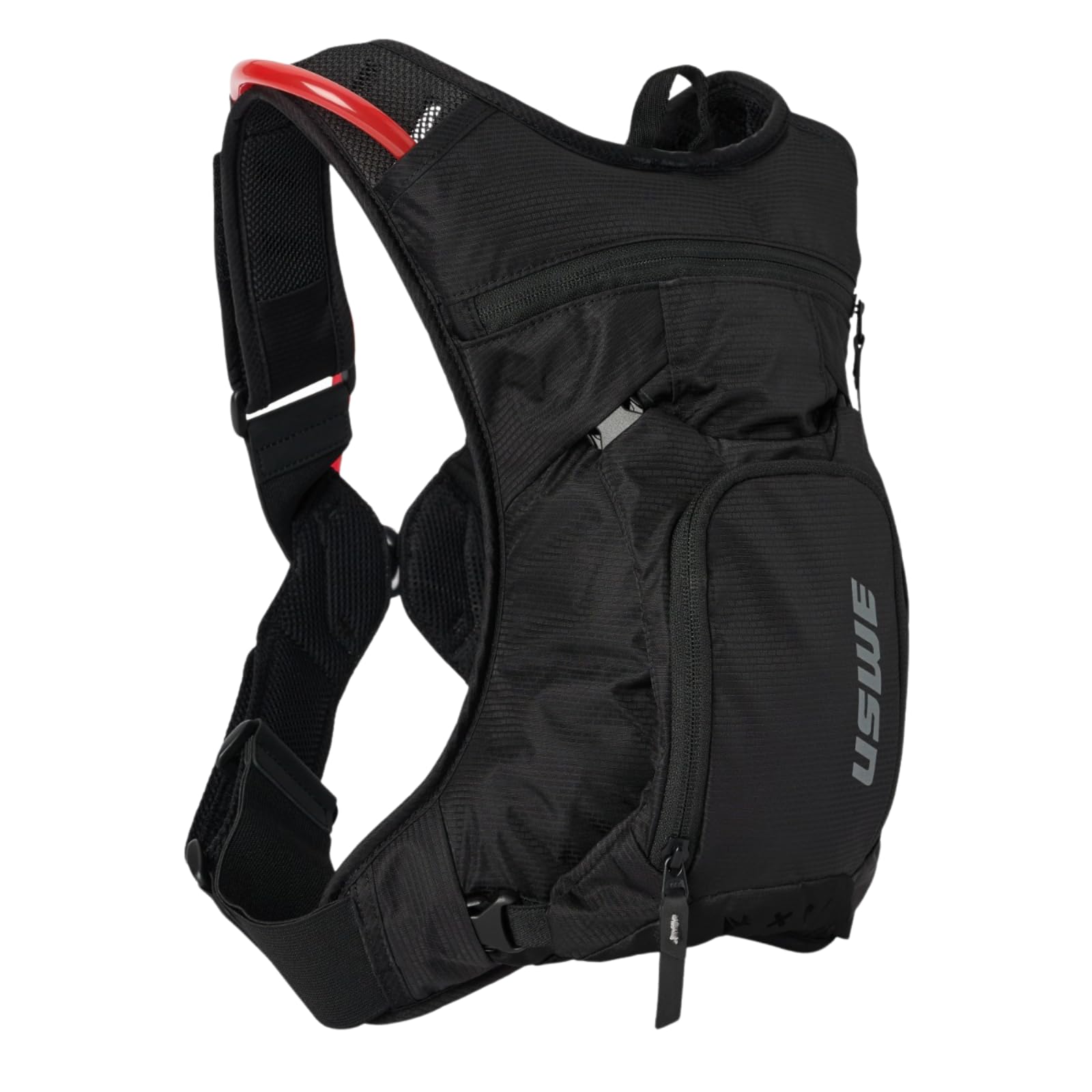 USWE MTB Hydro Trinkrucksack mit Trinkblase – 3 L Volumen, 2,0 L Blase, Carbon Black