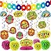 28 PCs Cinco De Mayo Fiesta Hanging Swirls Mega Pack with Swirls and Strings, Honeycomb Table Centerpiece, Tissue Pom Paper Flowers & Backdrop Banner for Cinco De Mayo Party Decoration, Mexican Sombrero Taco Party Supplies Décor, Dia De Muertos.