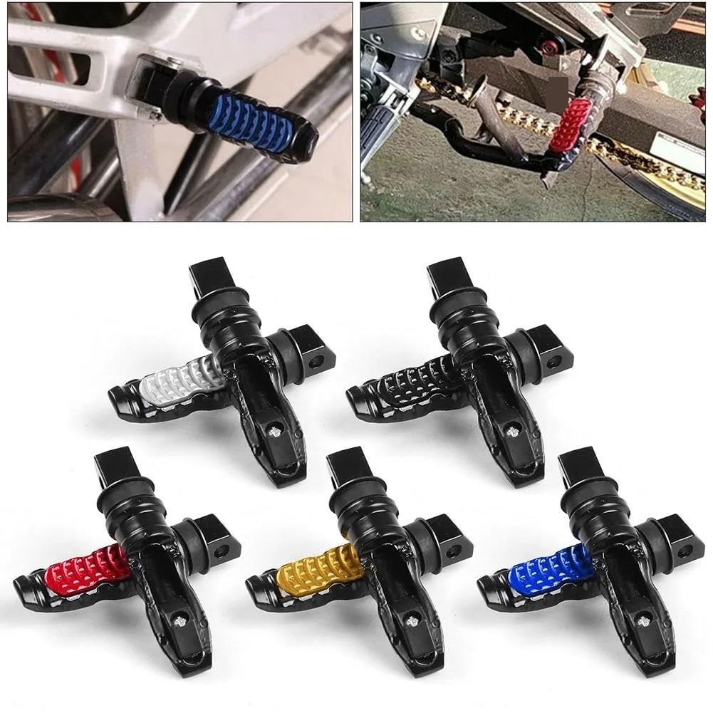 Reposapiés Universales Para Moto - 2 Unidades, Metal, Negros, Para Pasajero